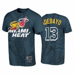 Miami Heat Br Remix Bam Adebayo Grey-Green T-Shirt HWC Limited Edition