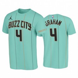 Devonte 'Graham 2020-21 Hornets # 4 Buzz City Teal T-shirt Jumpman