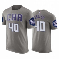 Cody Zeller Charlotte Hornets City Heather Grey Camiseta