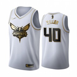 Cody Zeller y 40 Charlotte Hornets Blanco Golden Edition Camisetas