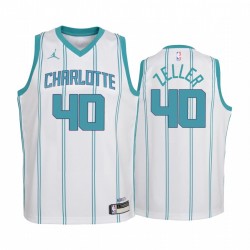 Charlotte Hornets Cody Zeller 2020-21 Association Edition Blanco Juvenil Camisetas & 40