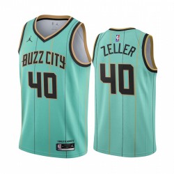 Cody Zeller Charlotte Hornets 2020-21 Menta verde Buzz Ciudad CAMISETAS