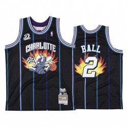Charlotte Hornets Br Remix Dreamville Lamelo Ball # 2 Camisetas Negras