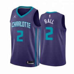 Lamelo Ball Charlotte Hornets 2020-21 Declaración púrpura Camisetas 2020 Draft NBA