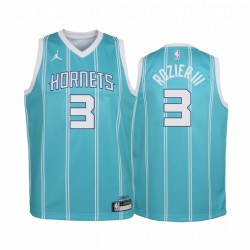 Charlotte Hornets Terry Rozier III Icono Teal Juventud Camisetas Jumpman & 3