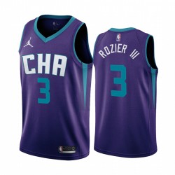 Charlotte Hornets Terry Rozier III Declaración Púrpura Edición Camisetas