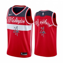Wizards Russell Westbrook 2020 Xmas Camisetas Festiva Edición Especial Roja