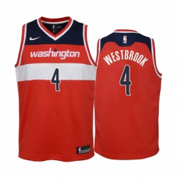 Washington Wizards Russell Westbrook 2020-21 Icono Rojo Juvenil Camisetas - 2020 Trade