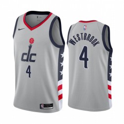 Washington Wizards Russell Westbrook & 4 Grey 2020-21 Edición de la ciudad Camisetas
