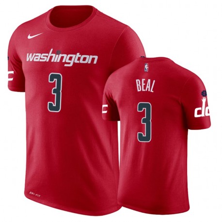 Wizards Bradley Beal y 3 icono masculino camiseta roja