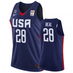 2019 FIBA ​​Baloncesto Mundial de Baloncesto USA Bradley Beal Men's Blue Camisetas