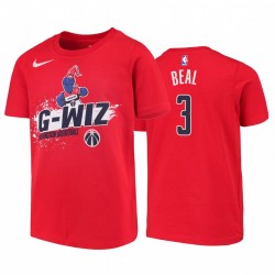 Washington Wizards Bradley Beal Red Mascot Ice Break G-Wiz Camiseta