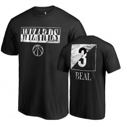Wizards Bradley Beal # 3 Hombre Yin Yang Marble Negro camiseta