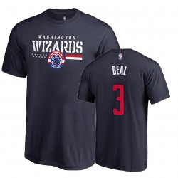 Wizards Bradley Beal & 3 Hombre Hoops For Troops Navy Camiseta