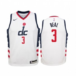 Bradley Beal Washington Wizards City Edition Juvenil Camisetas - Blanco