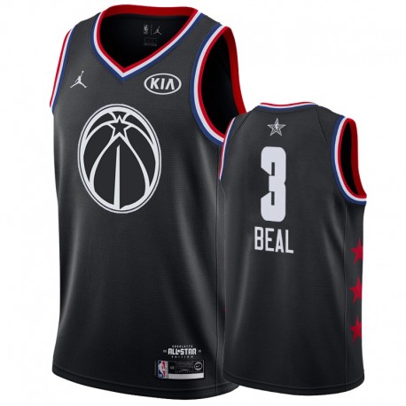 Hombres Washington Wizards & 3 Bradley Beal 2019 Juego de All-Star Terminado Camisetas - Negro