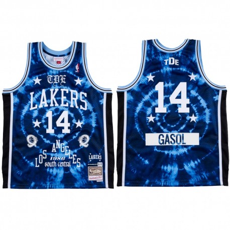 Los Angeles Lakers Br Remix Schoolboy Q Marc Gasol Blue Camisetas Limited Edition