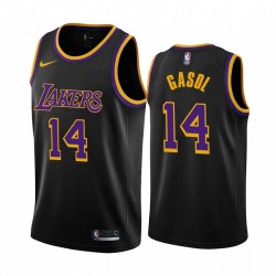 2020-21 Los Ángeles Lakers Marc Gasol Gasol Edición Negro # 14 Camisetas