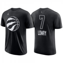 2018 All-Star Raptors Male Kyle Lowry y 7 camiseta negra
