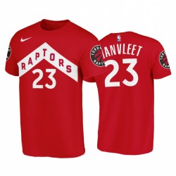 Fred Vanvleet Toronto Raptors & 23 NUEVO Camiseta de logo primario - Rojo