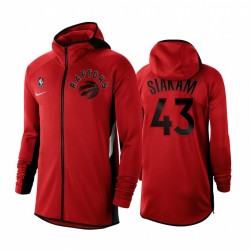 Pascal Siakam y 43 Raptors Chaqueta 2020-21 Red Authentic Showtime