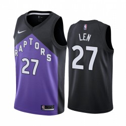 2020-21 Toronto Raptors Alex Len Ganed Edition Purple & 27 Camisetas