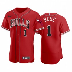 Chicago Bulls Derrick Rose NBA X MLB Crossover Edition Camisetas de béisbol camisetas