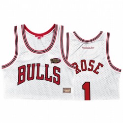 Derrick Rose Chicago Bulls Blanco 1996 NBA Finales y 1 Classics Clasics CAMISETAS