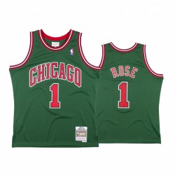 Chicago Bulls Derrick Rose # 1 Green Shackback Camisetas