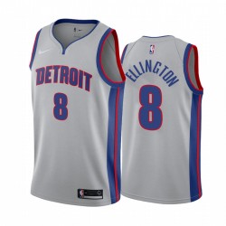 Detroit Pistons Wayne Ellington & 8 Grey 2020-21 Declaración de comunicado Camisetas