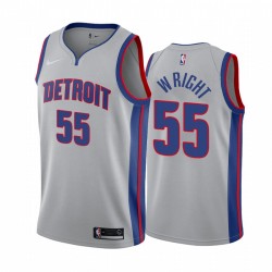 Delon Wright Detroit Pistons 2020-21 Declaración gris Camisetas 2020 Comercio