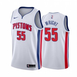Delon Wright Detroit Pistons Blanco Association Edition Camisetas