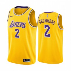 Andre Drummond Los Angeles Lakers # 2 Gold Icon Edition Camiseta