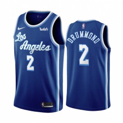 Andre Drummond Los Angeles Lakers # 2 Blue Classic Edition Camiseta