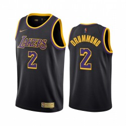 Andre Drummond Los Angeles Lakers 2021 Ganed Edition Negro # 2 Camiseta Swingman