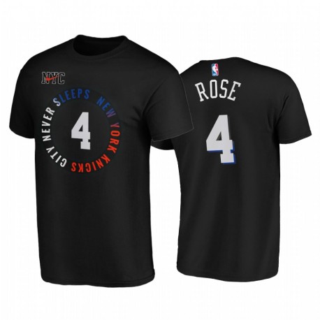 Derrick Rose Knicks & 4 City Edition Negro camiseta