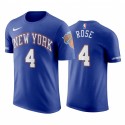 Derrick Rose Knicks # 4 Icon Edition Blue camiseta