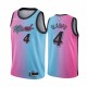 Victor Oladipo Miami Heat Blue Pink City Edition 2021 Trade Camiseta