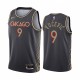 Nikola Vucevic Chicago Bulls Negro City Edition 2021 Comercio Camiseta