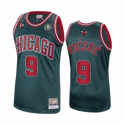 Nikola Vucevic Chicago Bulls Green Hardwood Classics 2021 Comercio Camiseta