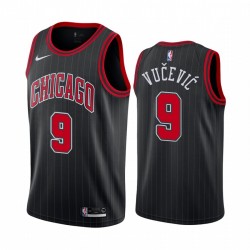 Nikola Vucevic Chicago Bulls Negro Declaración Edición 2021 Comercio Camiseta