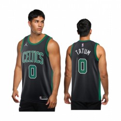 Jayson Tatum Boston Celtics Negro Declaración nueva temporada 2020-21 Camiseta