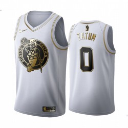 Jayson Tatum & 0 Boston Celtics Blanco Golden Edition Camiseta
