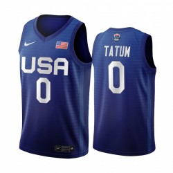 Jayson Tatum EE. UU. Equipo nacional de hombres y 0 Navy 2020 Juegos Olímpicos de Tokio Boston Celtics Camiseta
