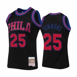 Filadelfia 76ers Ben Simmons Negro Rings Collection HWC Camiseta # 25