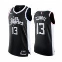 Paul George La Clippers Negro Authentic City Edition 2020-21 Camisetas Jugador