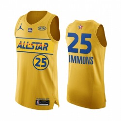Ben Simmons 2021 All-Star Authentic Camiseta Gold Eastern Conferencia 76ers Uniforme