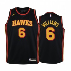 Atlanta Hawks Lou Williams 2021 Declaración Edición Negro Juvenil Camiseta Swingman & 6