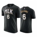 Lou Williams Hawks # 6 City Edition Negro Camiseta 2021 Comercio