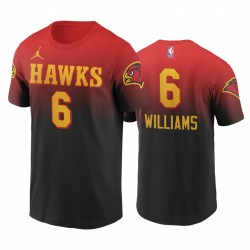 Lou Williams Hawks & 6 Classic Edition Red T-shirt degradado